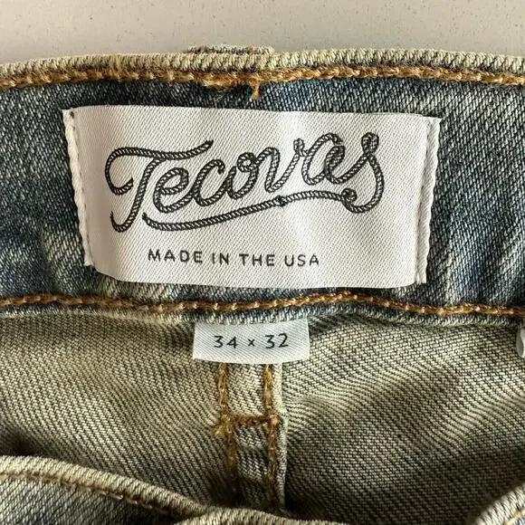 Tecovas Men's Straight Jeans - Light Blue - Picture 4 of 12